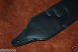Carlino Custom Studded Western Swirl Black Leather w/abalone Conchos 3.1" wide