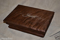 Jewelry Box, Custom Made, Flamed American Walnut, Full Inlaid Engraved Name