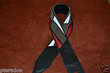 Carlino NEW Racing Flag Studded Leather Guitar Strap with leather back