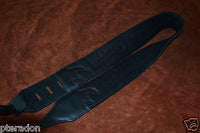 Carlino Custom Yellow Lightening Double Bolt/Studded Leather Guitar Strap