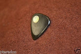 Timber Tones NEW Planet Tones Ebony Guitar Pick With Green Lip Abalone Inlay