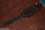 Carlino Custom Southwestern Blanket Guitar Strap, Aztec style w/ tan Suede back