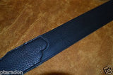 Franklin Guitar Strap Model # FS-BK-BK black leather black stitching