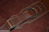 Franklin NEW Bass Strap, NEW with huge chrome rings Cognac Leather BR-CG-N