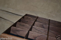 Jewelry Box, Custom Made, Flamed American Walnut, Full Inlaid Engraved Name