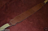 Franklin NEW Bass Strap, NEW with huge chrome rings Cognac Leather BR-CG-N