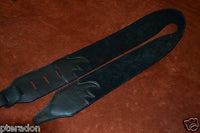 Carlino Custom Swirl and Circle Pattern Leather Guitar Strap