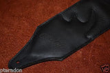 Carlino Custom Signature Leather Guitar Strap, Personalized with your name/ logo