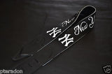 Carlino Custom New York Baseball Leather Guitar Strap