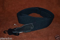 Franklin Guitar Strap Model # 1-BK-BK 2" wide natural cotton strap w/black ends