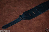 Carlino Iron Cross Studded Custom Guitar Strap, Aged Silver Maltese Crosses