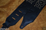 Carlino Iron Cross Studded Custom Guitar Strap, Maltese Cross Guitar Strap, Het