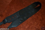 Carlino NEW Racing Flag Studded Leather Guitar Strap with black leather flags