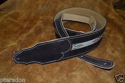 Southwest Padded Leather Guitar Strap