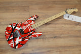EVH Striped Series Red White and Black Classic