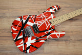 EVH Striped Series Red White and Black Classic
