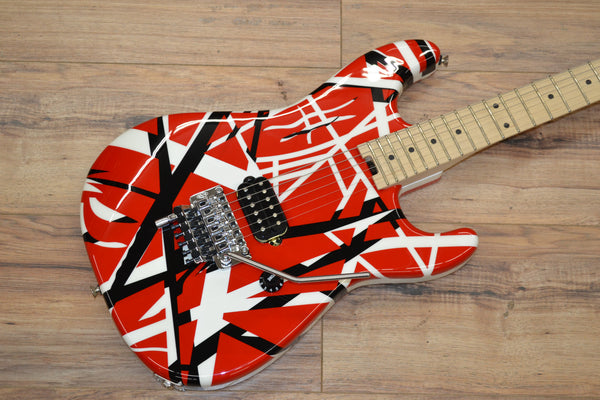 EVH Striped Series Red White and Black Classic