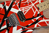 EVH Striped Series Red White and Black Classic