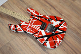 EVH Striped Series Red White and Black Classic