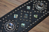 Carlino Crystal and Abalone guitar strap