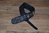 Carlino Orianthi Crystal and Gold Guitar Strap