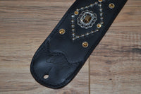 Carlino Orianthi Crystal and Gold Guitar Strap