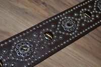 Carlino Full Length Combo Swirl Brown Leather Strap