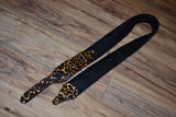 Carlino Leopard Sleek 225 Leather Guitar Strap 2.25"