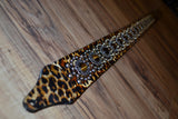 Carlino Leopard Sleek 225 Leather Guitar Strap 2.25"