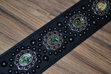 Carlino Thin line Abalone Swirl Guitar Strap