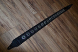 Carlino Thin line Abalone Swirl Guitar Strap