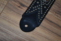 Carlino NEW Tiger Eye Studded Guitar Strap