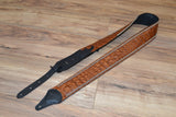 Carlino Croc Brown Studded Leather Strap