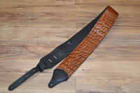 Carlino Croc Patterned Leather Strap