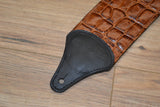 Carlino Croc Patterned Leather Strap