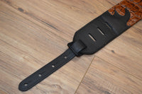 Carlino Croc Patterned Leather Strap