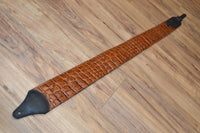 Carlino Croc Patterned Leather Strap