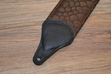 Carlino Fish Scale Embossed Leather Strap