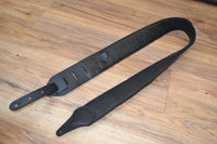 Carlino Short ends Swarovski Rhinestone Leather Guitar Strap