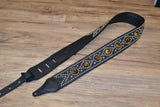 Carlino New Tiger Eye Swirl Combination Guitar Strap