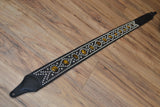 Carlino New Tiger Eye Swirl Combination Guitar Strap