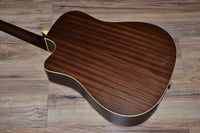 Luna Art Vintage Dreadnought Cutaway A/E - Solid Top