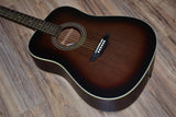 Luna Art Vintage Distressed Dreadnought - Solid Top 2020 Disressed dark sunburst
