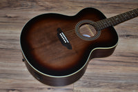 Luna Art Vintage Jumbo A/E - Solid Top 2020 Distressed Vintage Brownburst