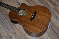 Luna High Tide KOA Grand Concert Cutaway A/E 2020 Natural Koa