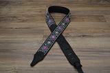 Carlino Custom Pink Dragonstone Guitar Strap
