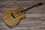 Luna High Tide Zebrawood Grand Concert Cutaway A/E 2020 Natural Zebrawood