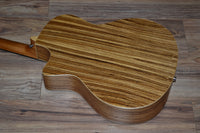 Luna High Tide Zebrawood Grand Concert Cutaway A/E 2020 Natural Zebrawood