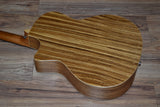 Luna High Tide Zebrawood Grand Concert Cutaway A/E 2020 Natural Zebrawood