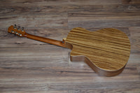 Luna High Tide Zebrawood Grand Concert Cutaway A/E 2020 Natural Zebrawood
